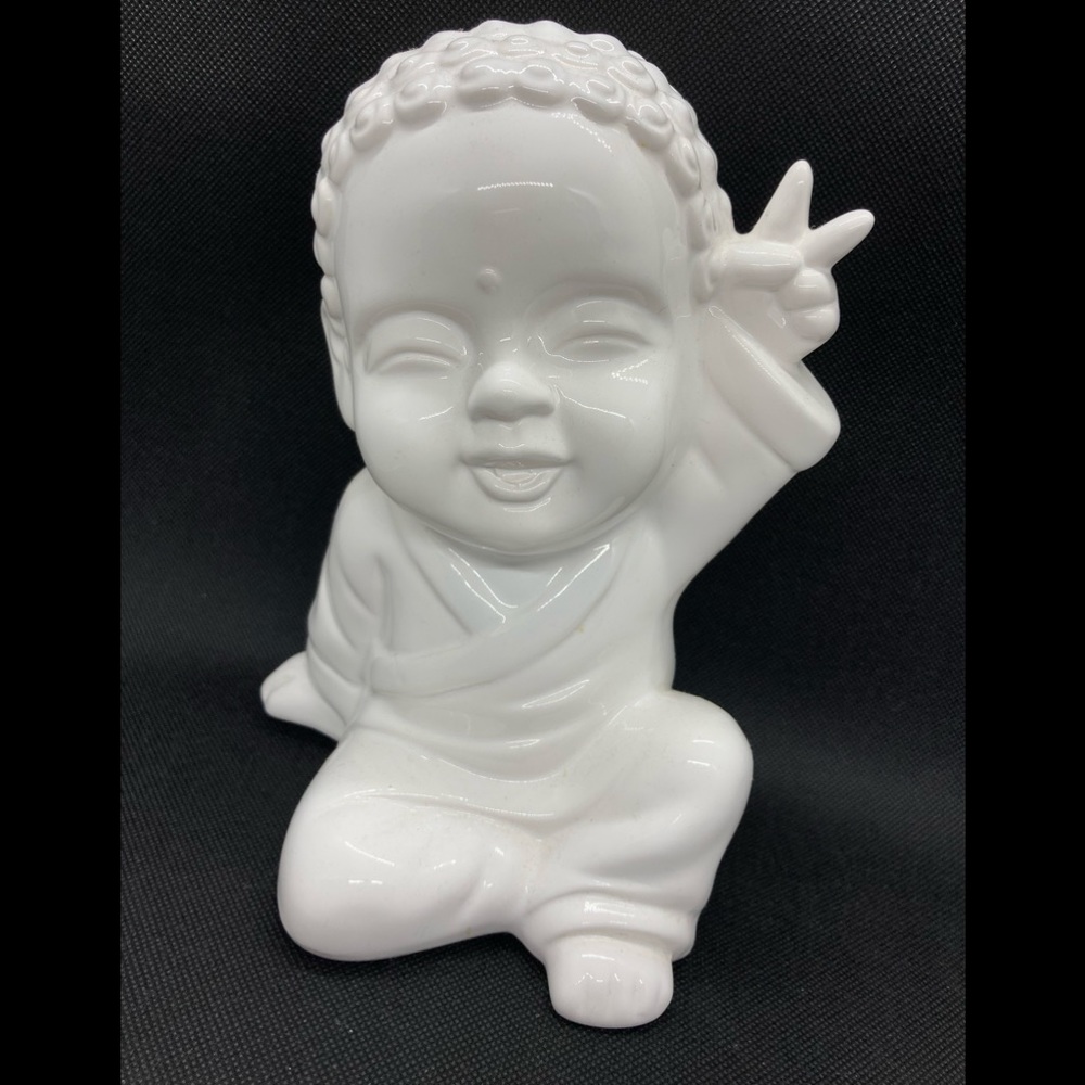 White Buddha figurine
